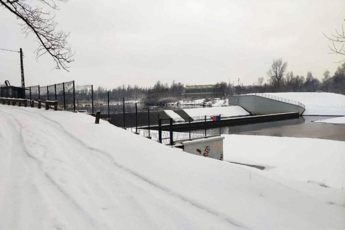 KPP Oświęcim. Grodzisko Skawa jaz