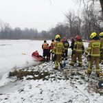 #GRODZISKO Mężczyzna uratowany spod powierzchni lodu.